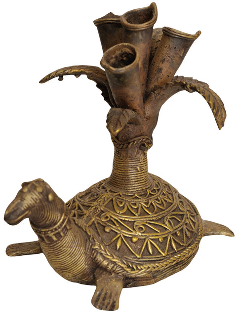 Vastu Tortoise with Small Candle Stand