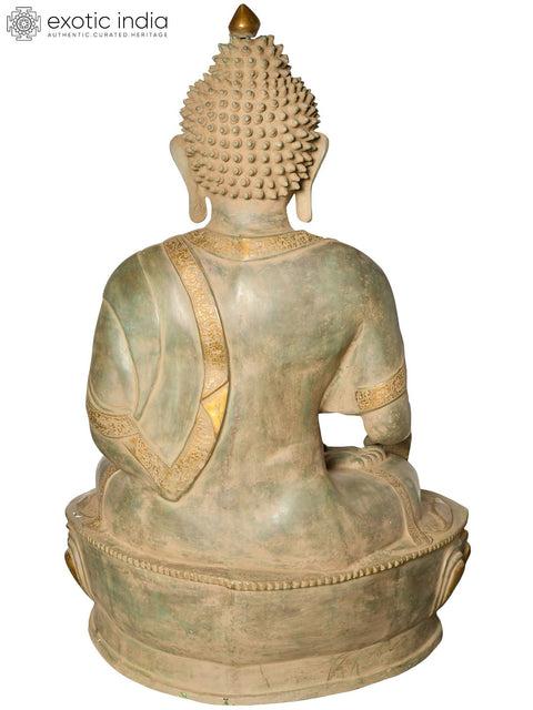 45" Seedless Samadhi of the Buddha | Handmade Brass Idol