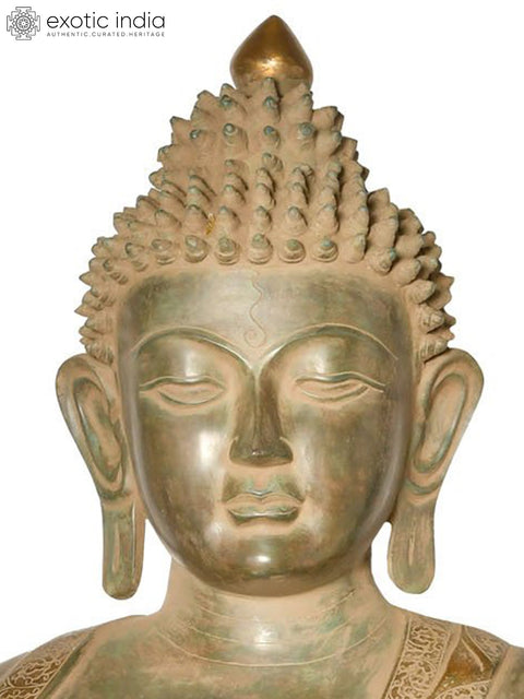 45" Seedless Samadhi of the Buddha | Handmade Brass Idol