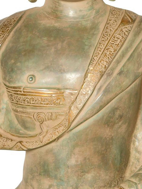 45" Seedless Samadhi of the Buddha | Handmade Brass Idol