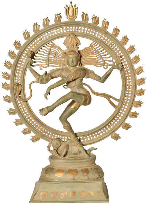 41" Large Size Lord Shiva as Nataraja In Brass | Handmade | Made In India
