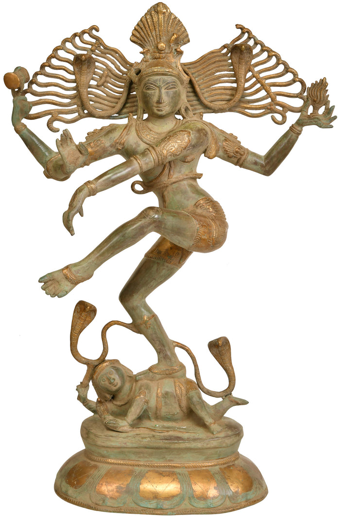 30" Large Size Lord Shiva as Nataraja In Brass | Handmade | Made In India