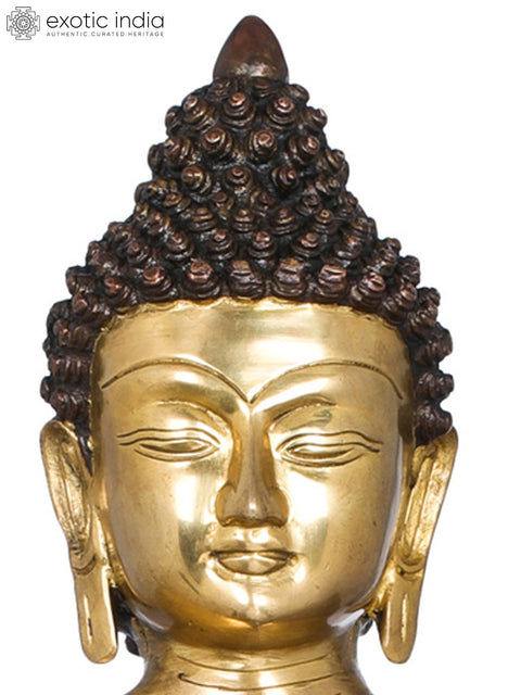 20" Lord Buddha in Preaching Mudra -Tibetan Buddhist In Brass | Handmade | Made In India