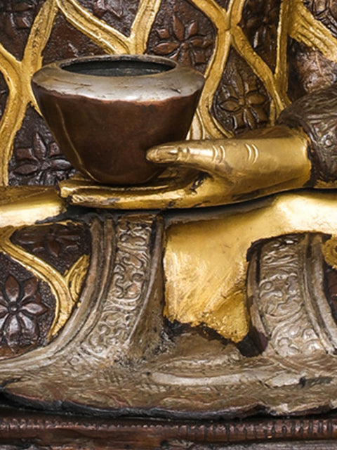 20" Lord Buddha in Preaching Mudra -Tibetan Buddhist In Brass | Handmade | Made In India