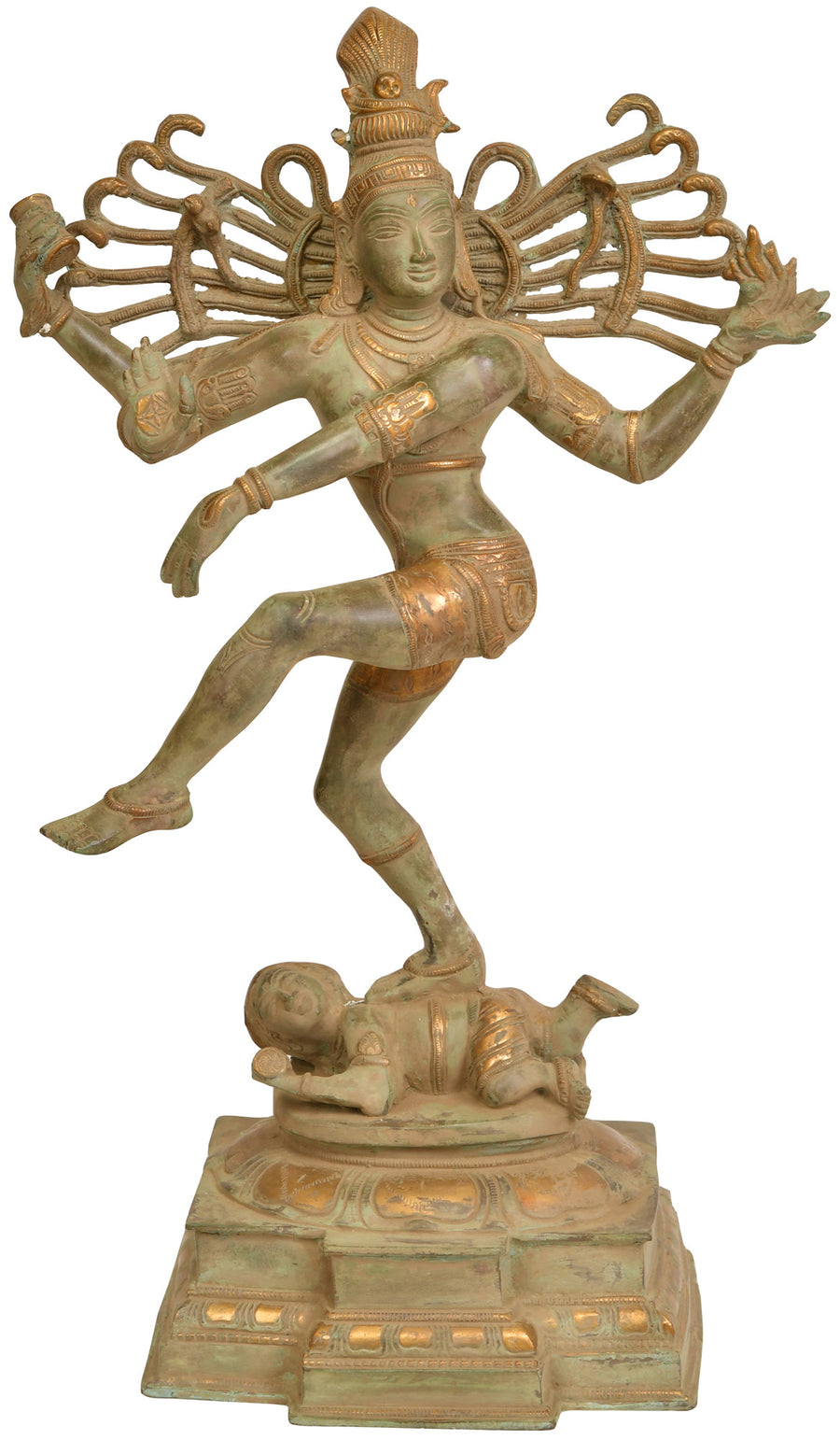 21" Shiva Tandava Nataraja Brass Statue Handmade