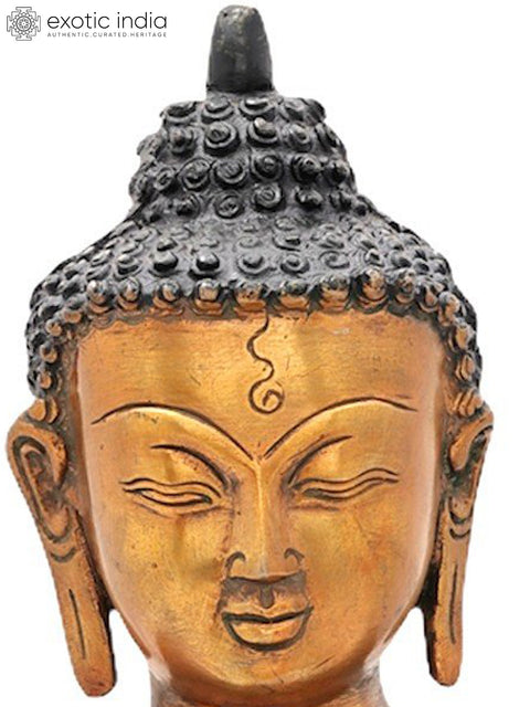 13" Medicine Buddha Brass Statue | Tibetan Buddhist Deity Idol