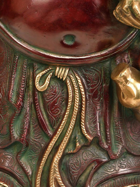 17" Big Statue of Laughing Buddha in Brass | Handmade | Made In India