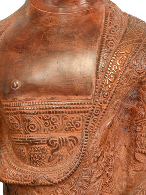 21" Tibetan Buddhist Deity Buddha in Bhumisparsha Mudra In Brass | Handmade | Made In India