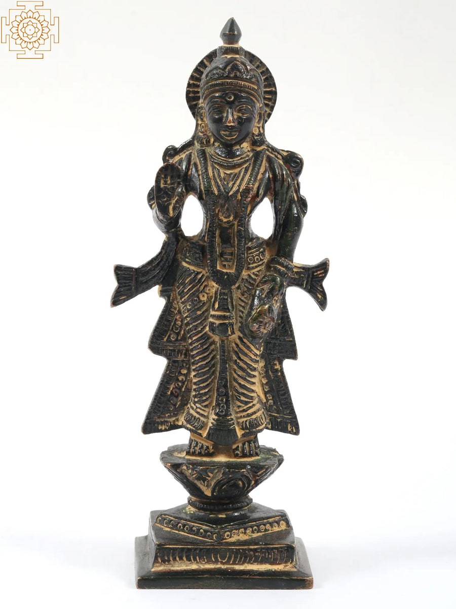 5" Radha Ji Handmade Brass Idol