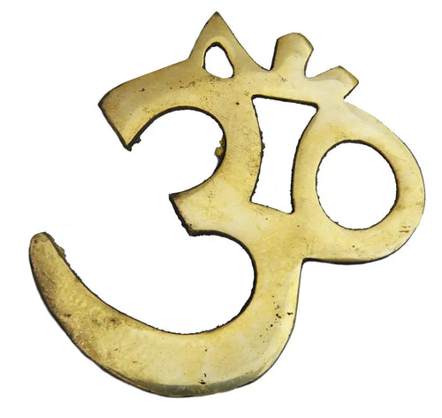 3" OM AUM Handmade Brass Wall Hanging