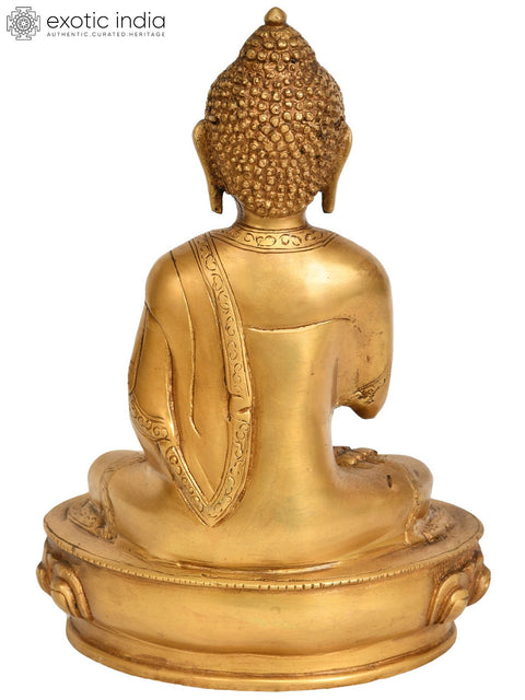9" Preaching Buddha (Tibetan Buddhist Deity) In Brass | Handmade | Made In India