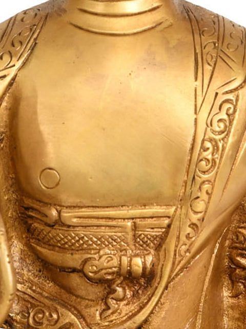 9" Preaching Buddha (Tibetan Buddhist Deity) In Brass | Handmade | Made In India