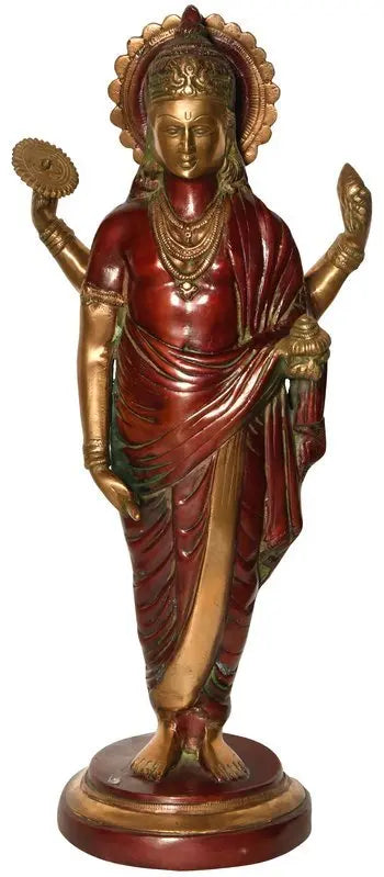 18" Dhanvantari - The Physician of Gods In Brass | Handmade | Made In India