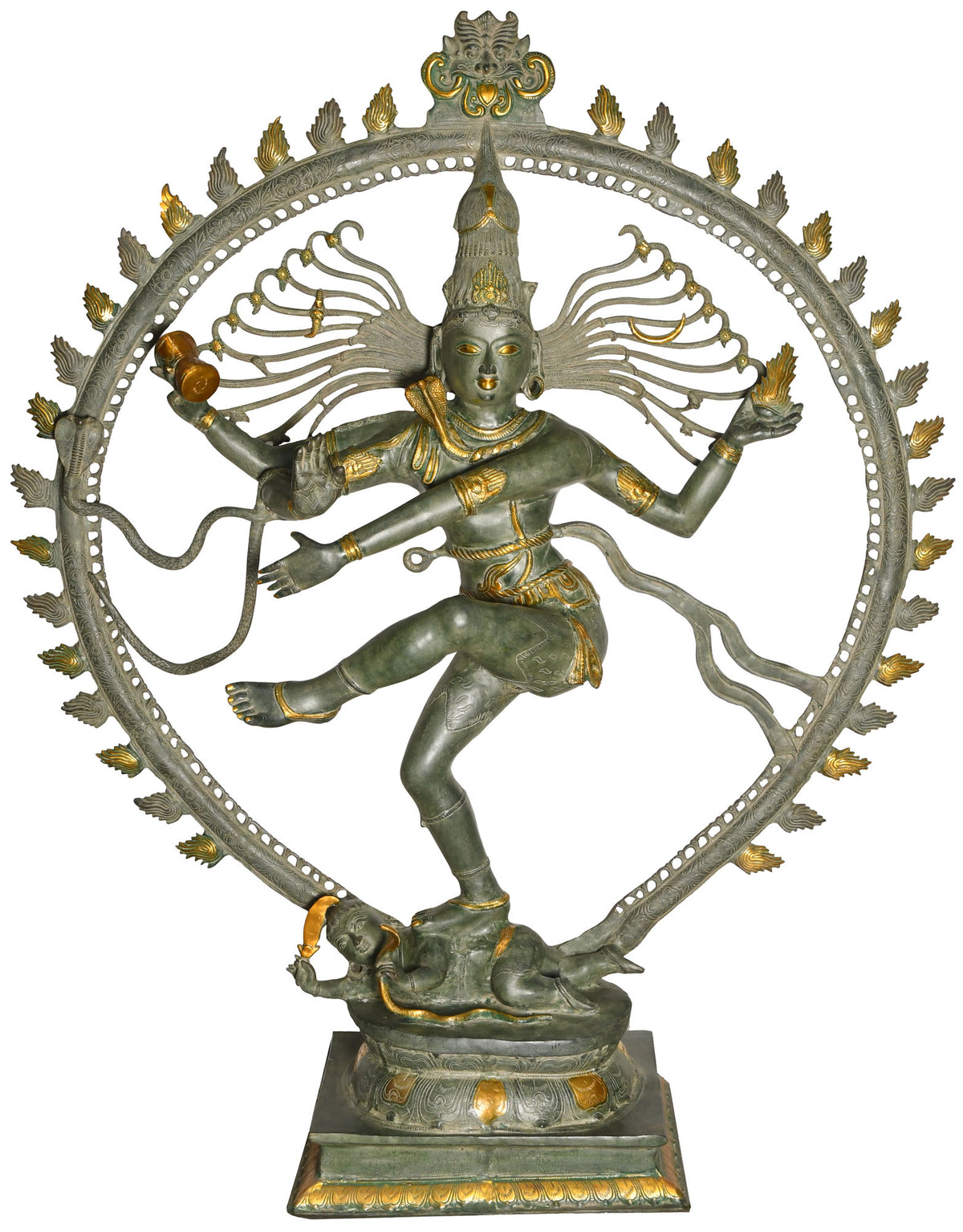 72" Super Large Nataraja (Suitable for Outdoors) in Brass | Handmade | Made in India