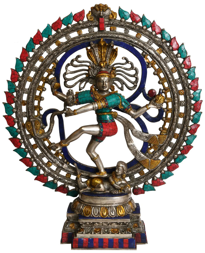 23" Nataraja in OM (AUM) In Brass | Handmade | Made In India