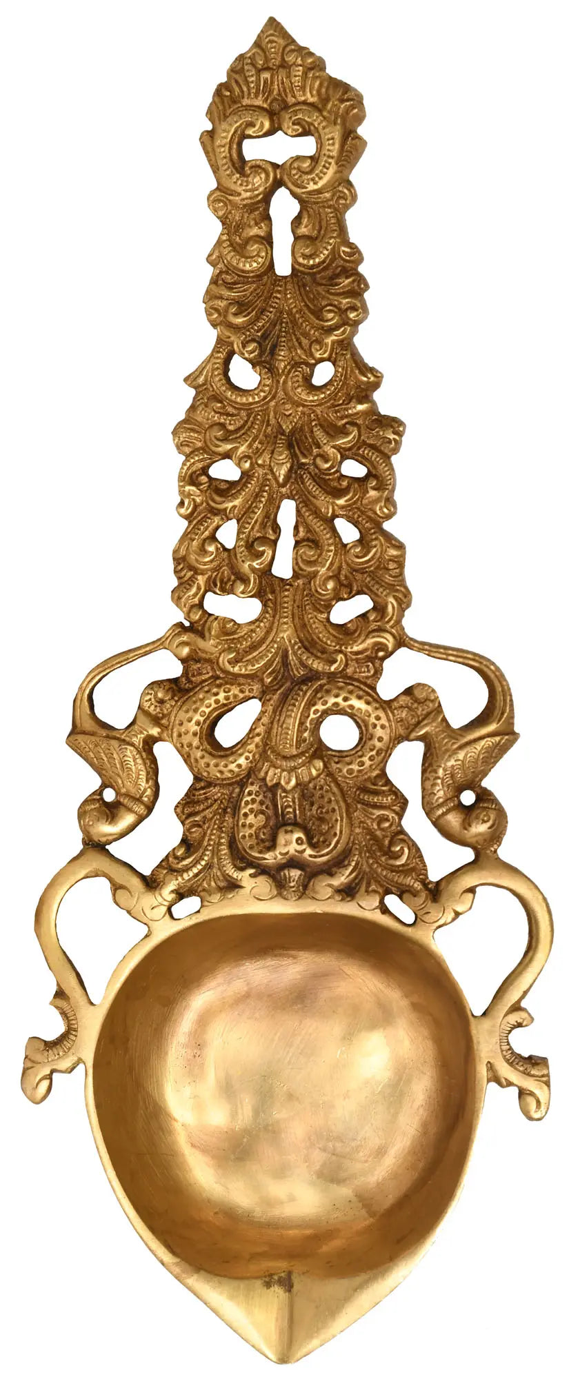 13" Brass Ritual Diya Handmade Idol for Pooja