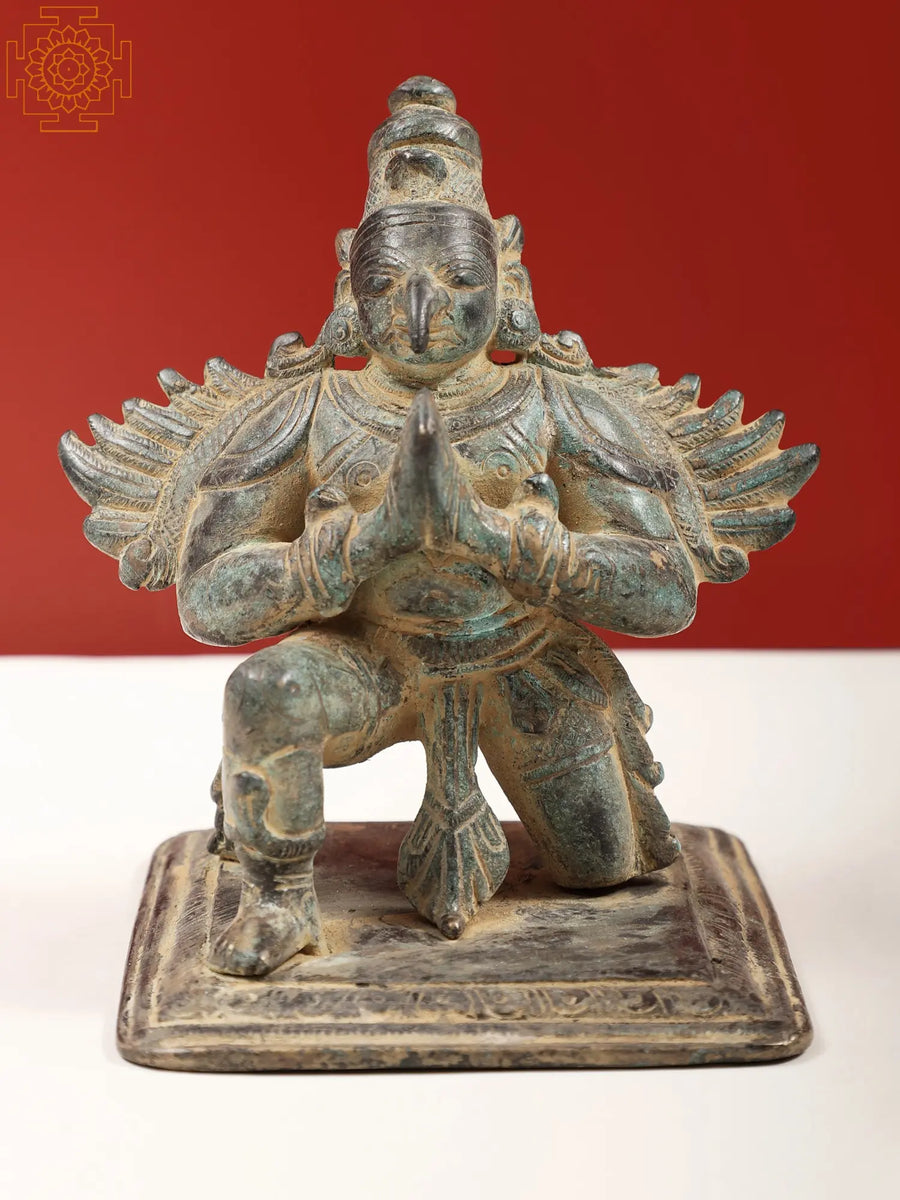 Garuda Brass Statue - Holy Bird Idol for Home Decor