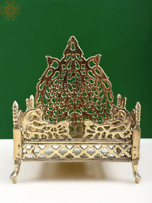 9" Handmade Brass Deity Throne Statue
