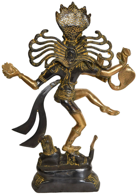 17" Lord Shiva as Nataraja In Brass | Handmade | Made In India