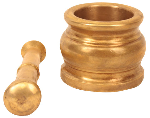 Solid Brass Mortar and Pestle