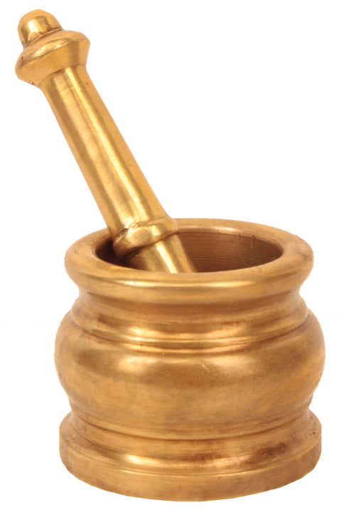 Solid Brass Mortar and Pestle