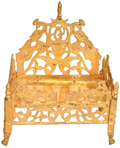 7" Handmade Brass Deity Throne Statue