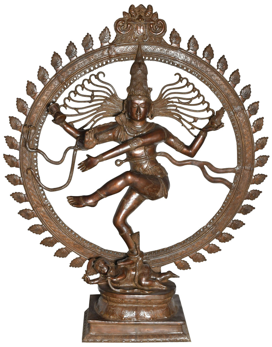 72" Large Nataraja Brass Statue Handmade for Home Decor