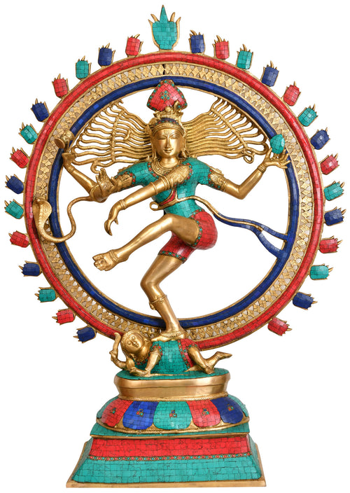 41" Lord Shiva Nataraja Handmade Brass Statue