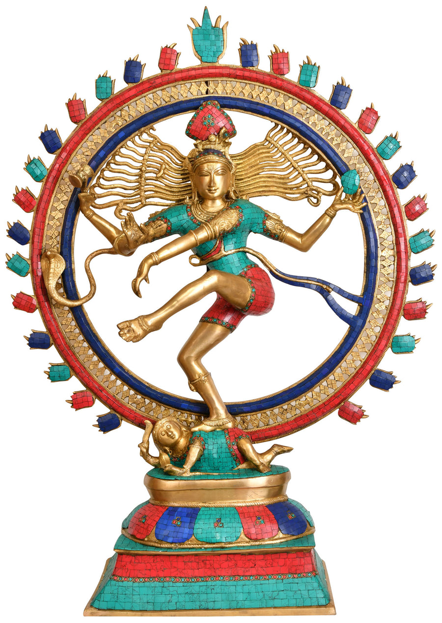 41" Lord Shiva Nataraja Handmade Brass Statue
