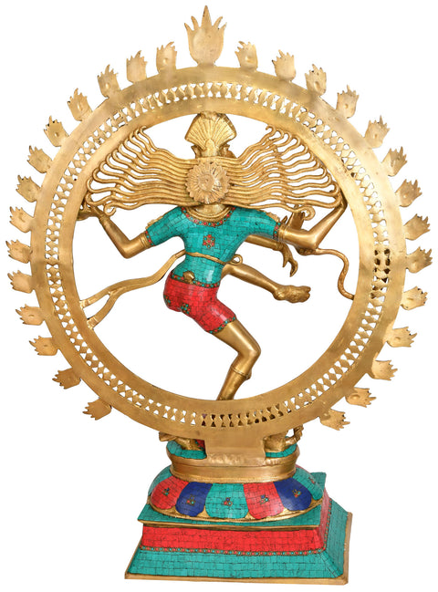 41" Lord Shiva as Nataraja (Large Size) In Brass | Handmade | Made In India