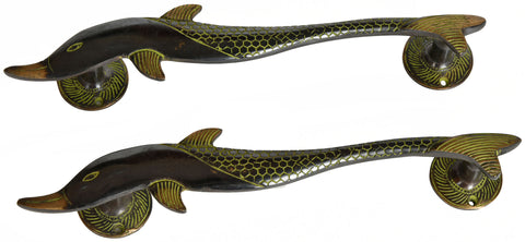 Curvaceous Dolphin Door Handles