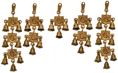 12" Om Ganesha Toran in Brass | Handmade | Made in India