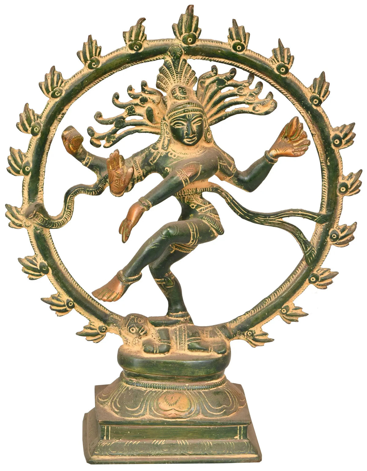 9" Nataraja Brass Sculpture | Handmade | Made in India