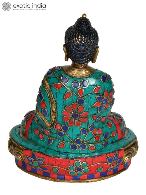 8" Bhumi-Sparsha Buddha (Tibetan Buddhist) In Brass | Handmade | Made In India
