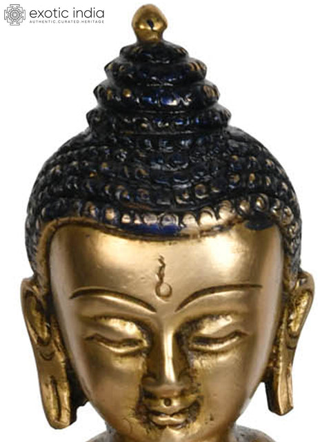 8" Bhumi-Sparsha Buddha (Tibetan Buddhist) In Brass | Handmade | Made In India