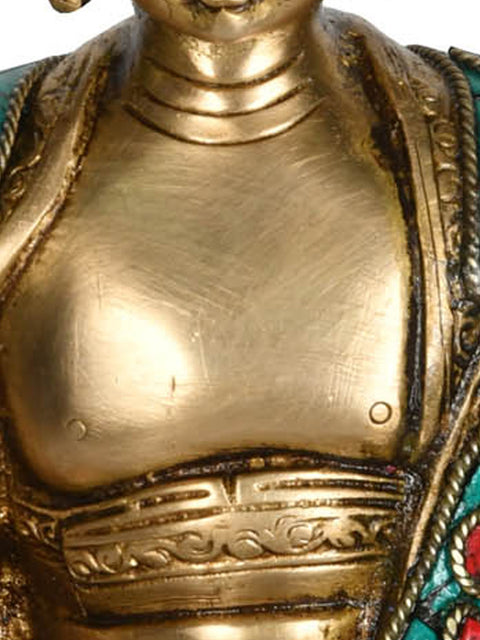 8" Bhumi-Sparsha Buddha (Tibetan Buddhist) In Brass | Handmade | Made In India