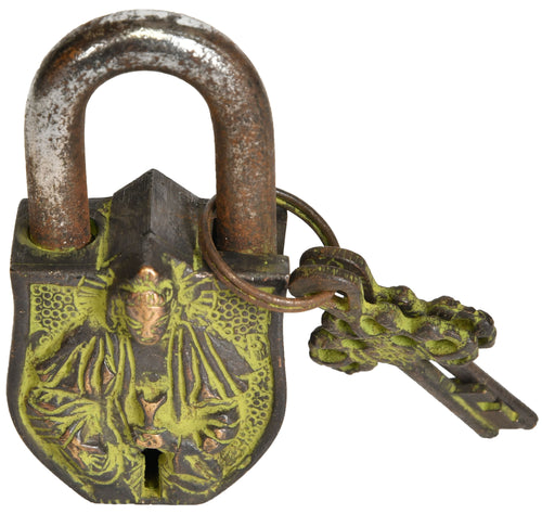 Kuan Yin Brass Temple Lock for Pooja