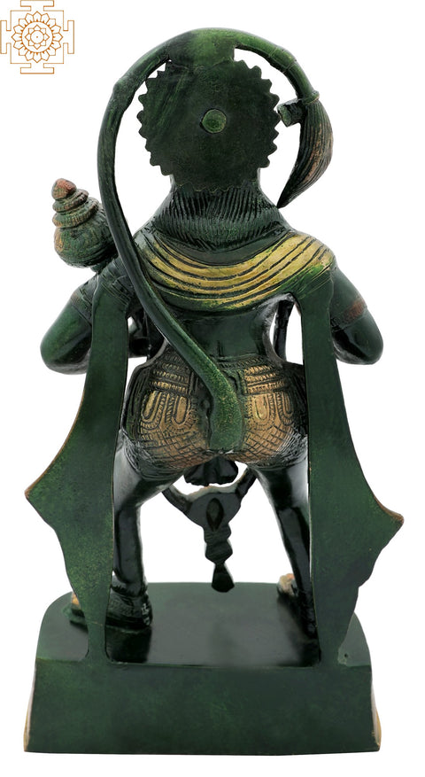 11" Lord Hanuman Blessing His Devotees In Brass | Handmade | Made In India