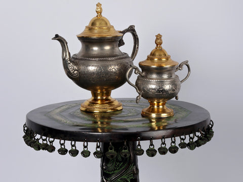 Decorated Pedestal with Ghungroos