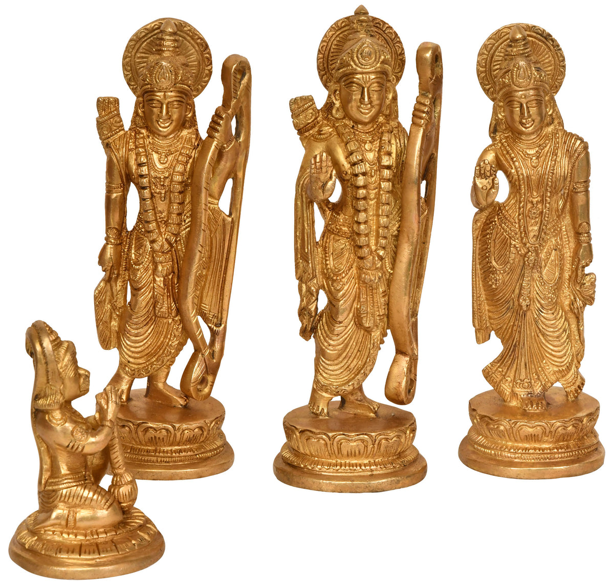 6" Rama Darbar In Brass | Handmade | Made In India