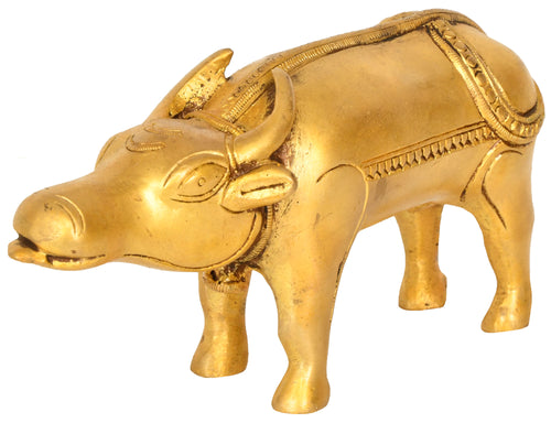Brass Bull Figurine Handmade