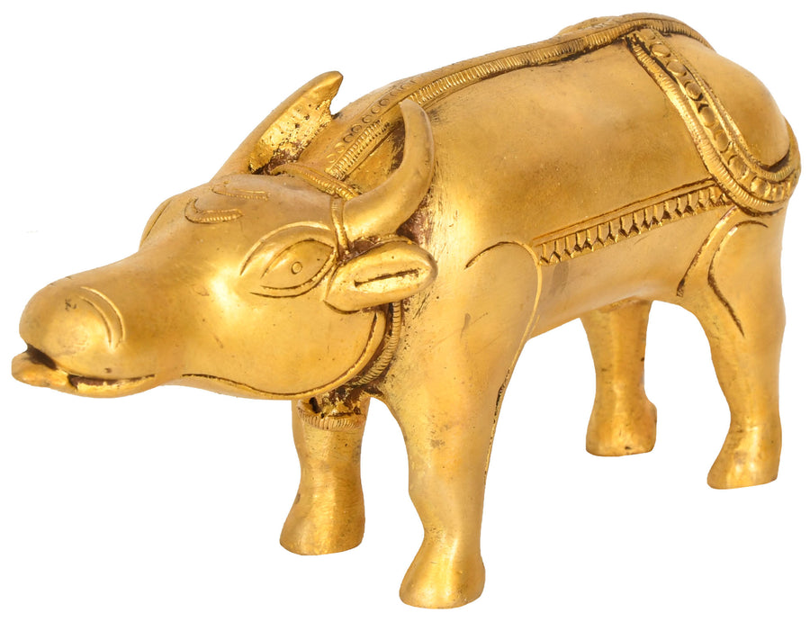 Brass Bull Figurine Handmade
