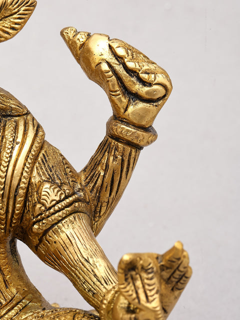6" Small Blessing Lord Varaha In Brass | Handmade | Made In India