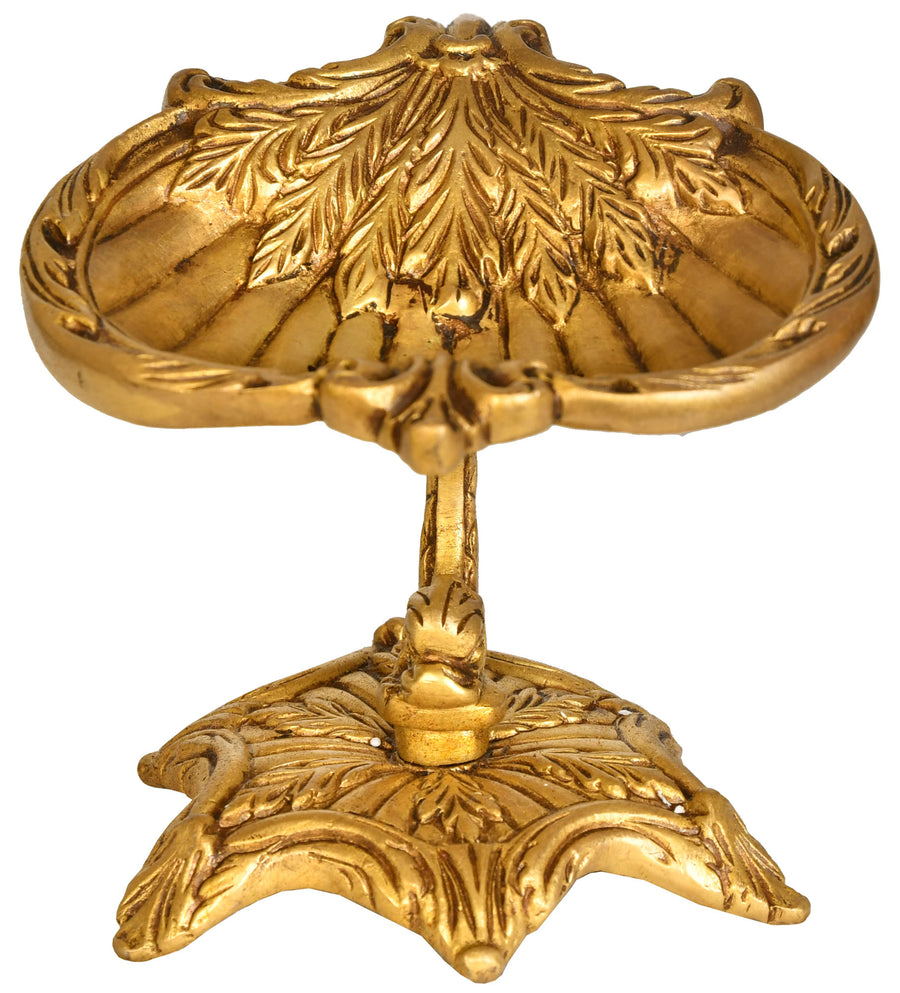Brass Leaf Tray Incense Sticks Stand Holder
