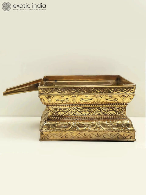 6" Abhisheka Patra from South India for Abhishekam in Brass