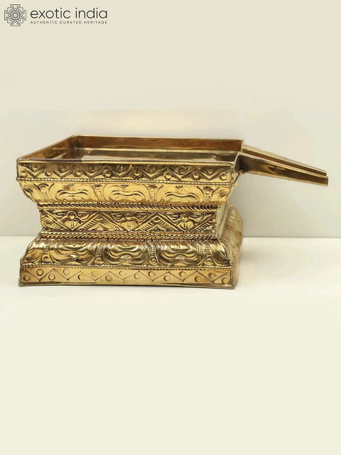 6" Abhisheka Patra from South India for Abhishekam in Brass