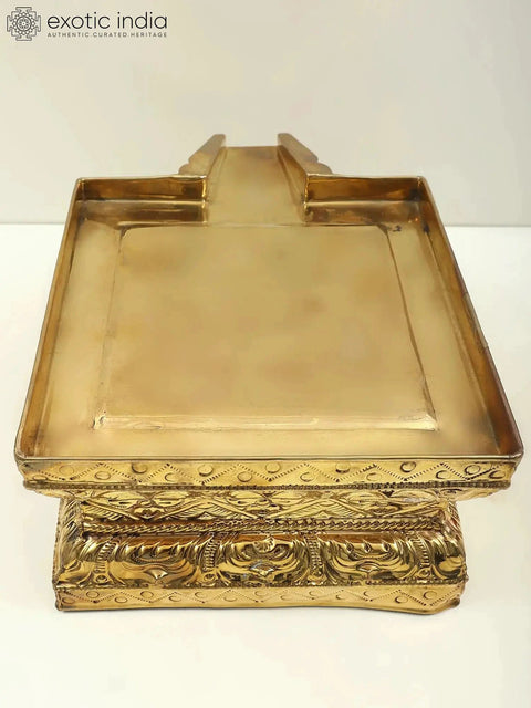 6" Abhisheka Patra from South India for Abhishekam in Brass