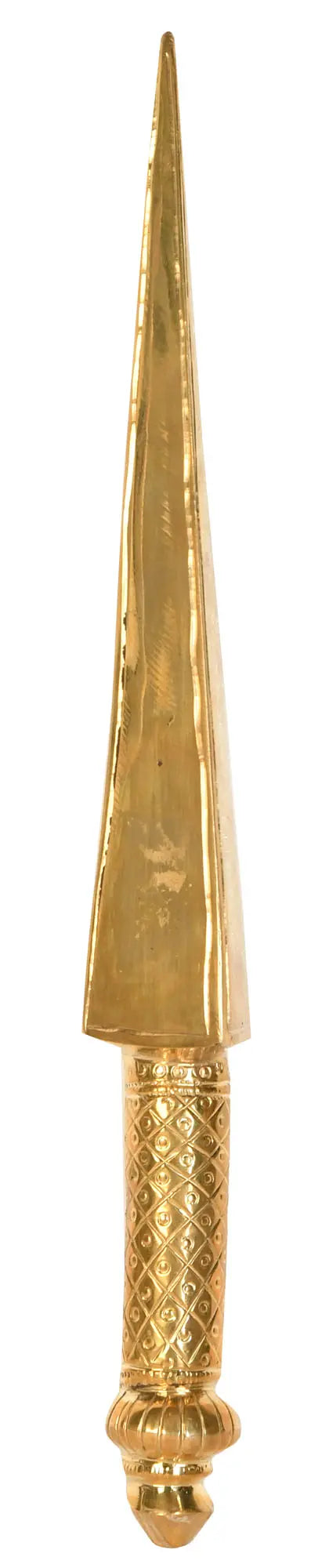 13" Brass Hollow Knife for Homa Ritual Handmade Statue