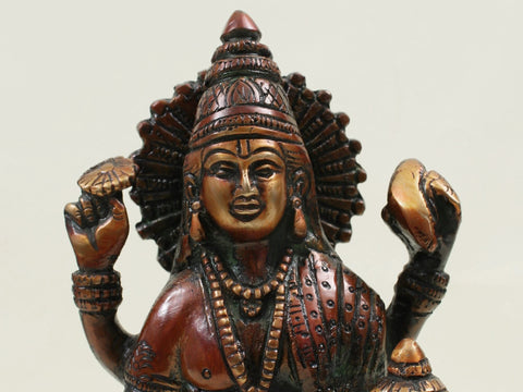 7" Dhanvantari Brass Statue | Handmade | Made in India