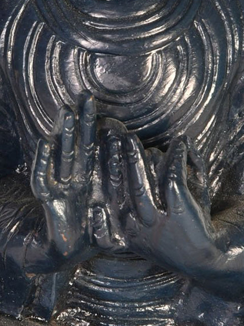7" Tibetan Buddhist Deity Buddha in Dharmachakra Mudra In Brass | Handmade | Made In India